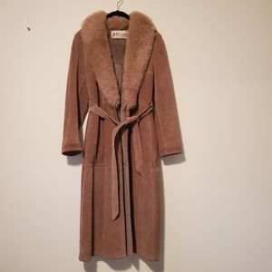 A&F ORIGINALS NEW YORK SUEDE WINTER COAT VINTAGE